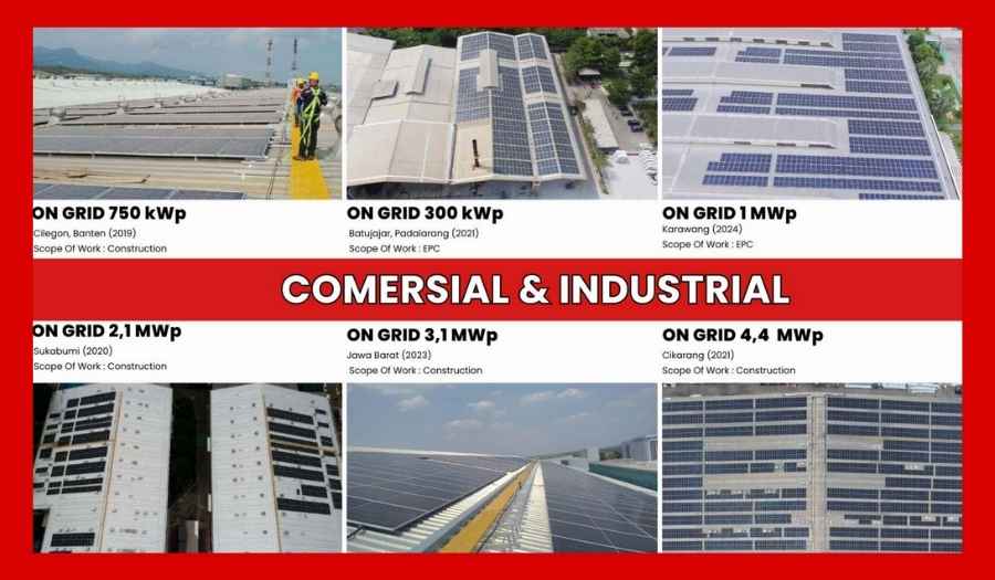 pengalaman plts comersial & industrial